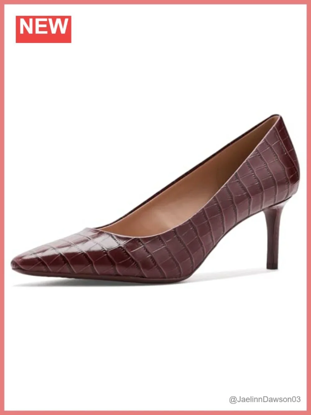 Women's Leather Stiletto Heel Pumps - Lightweight Dress Shoes
